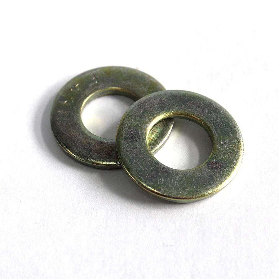 100 Pack 5/16 Grade 8 Extra Thick Heavy Duty Flat Washers - Zinc Plated Steel