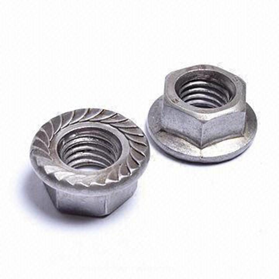 5/16-18″ Grade G Hex Flange Top Lock Nut (Non-serrated) COARSE - YELLOW ZINC