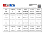 US Bolt Kits 1250 Piece Grade 8 Fine Thread Hardware Only for Drawer Kit