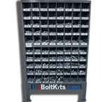 US Bolt Kits 5135 Piece Metric Class 8.8 Coarse Thread Zinc Plated Bin Kit with Two (2) 40 Hole Bins