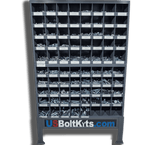 US Bolt Kits 5170 Piece Grade 5 USS Zinc Plated Coarse Thread Bin Kit with Two (2) 40 Hole Bins