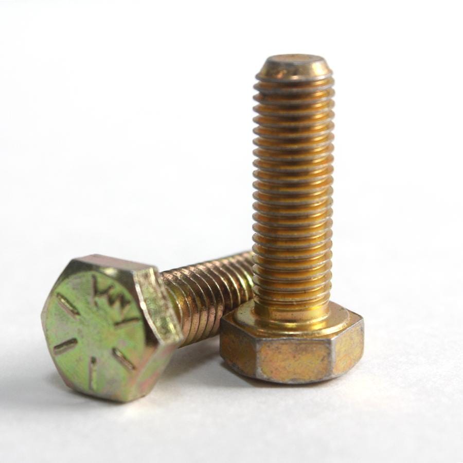 3 8 16 X 1 1 4 Grade 8 USS Coarse Yellow Zinc Finish Hex Cap Screw Fu 3-8-16-x-1-1-4-grade-8-uss-coarse-yellow-zinc-finish-hex-cap-screw-fu