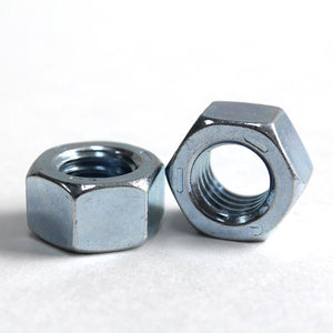 Makers Bolt 3/8-16 Hex Nuts (25 Pack) - Galvanized, Coarse Thread, 9/16" Wrench Size