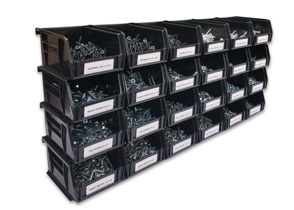 2000 Piece Screw Assortment with 24 Plastic Bins – US Bolt Kits