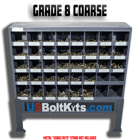 2510 Piece Grade 8 USS Coarse Thread Bin Kit with 40 Hole Bin US Bolt